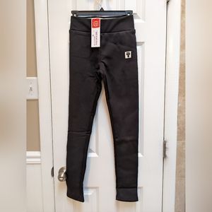Cozy thermal fleece lined leggings by ZMS, black